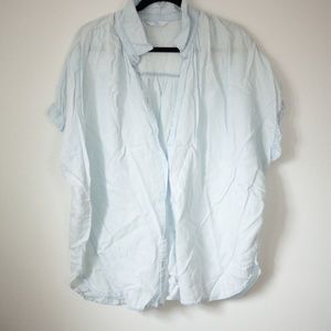Light blue denim washed button down t shirt time and tru xxxl 22